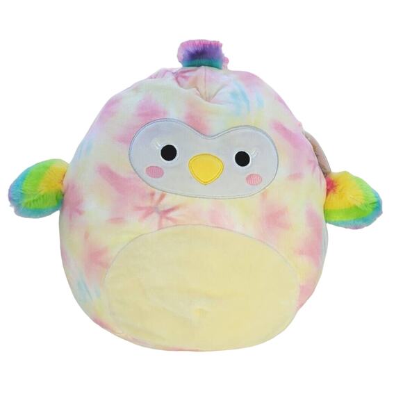 New 11” Squishmallow “Carmella The Tie Dye Toucan” Kellytoy NWT HTF 2022 - Picture 1 of 5